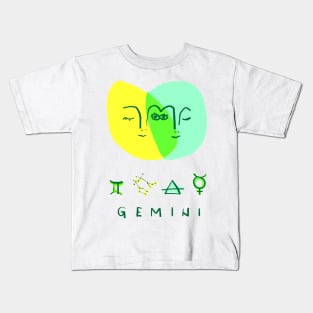 Gemini Twins Mercury Smart Babies Kids T-Shirt